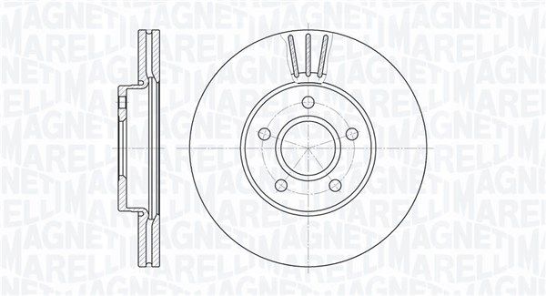 MAGNETI MARELLI Тормозной диск 361302040136